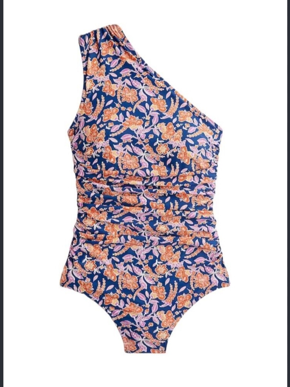 J.Crew Ruched one-shoulder one-piece swimsuit NWT
